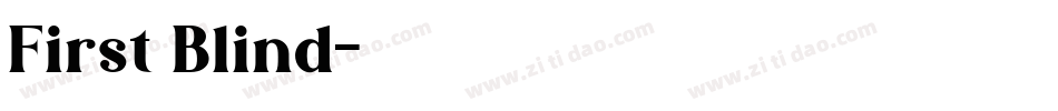First Blind字体转换